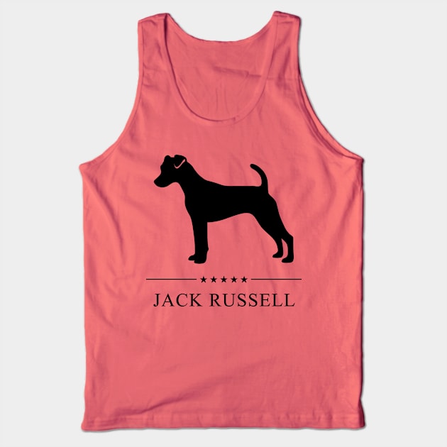 Jack Russell Black Silhouette Tank Top by millersye